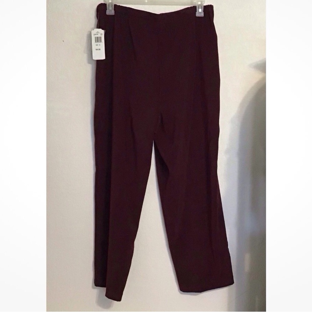 Notations women’s burgundy pants. Size 1X - Picture 4 of 9